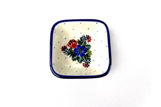 604 Bunzlau vierkant schaaltje 8 x 8 cm 1535X 604 Kleine vierkante schaaltjes 8 x 8 cm